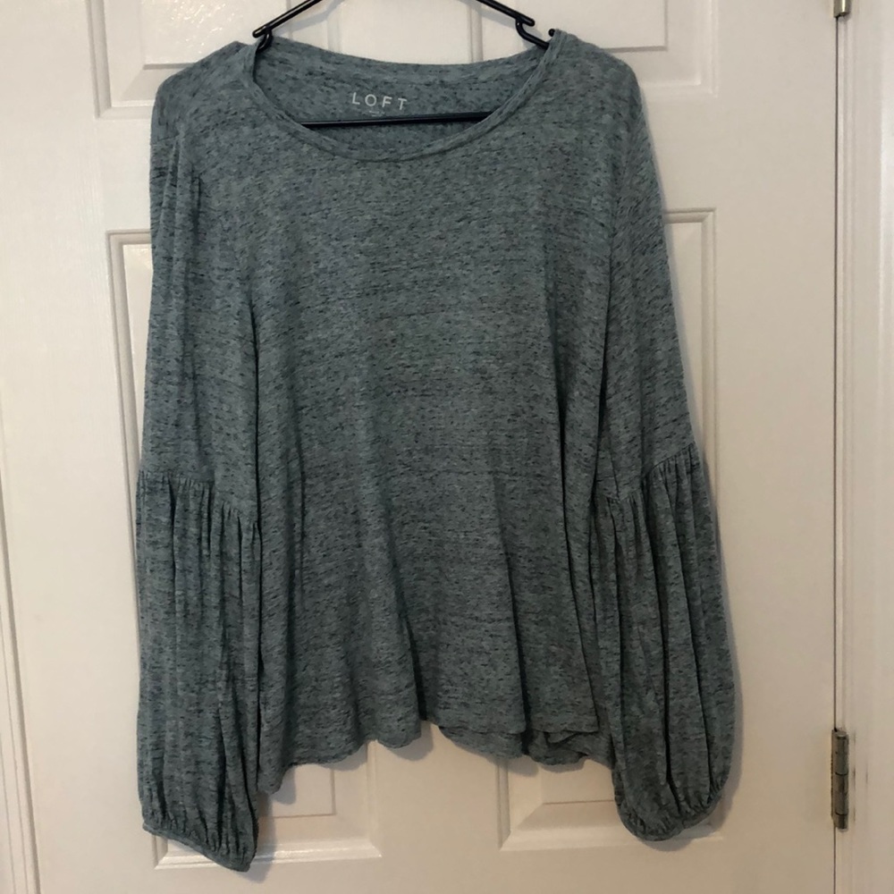 Blue long sleeve top